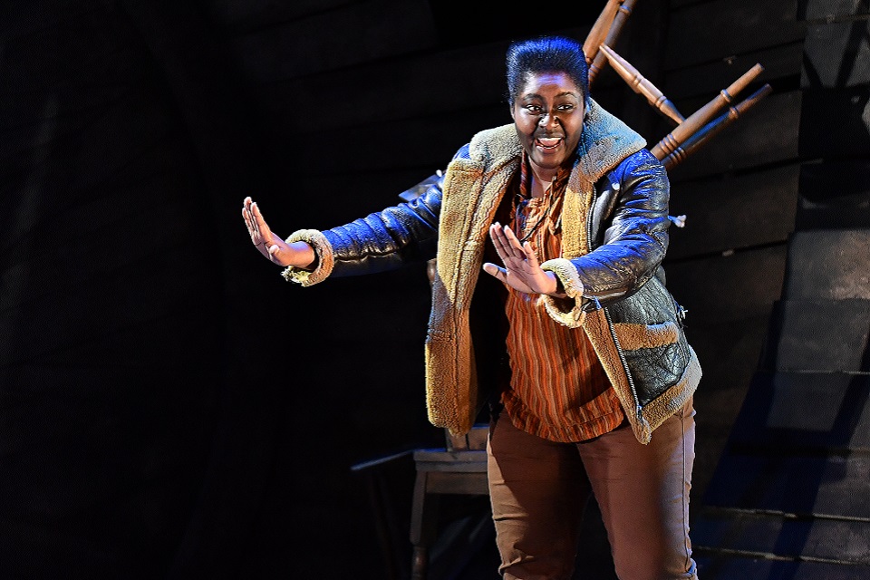 Nardus Williams in the RCM Opera Studio's production of The Cunning Little Vixen in 2017